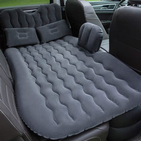 Gluckluz Car Inflatable Mattress Air Bed Cushion Self Driving Foldable For Back Seat Vehicle