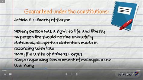 In a written constitution all the laws are present in writing, and so people can refer to it whenever needed. Sources of Written Law in Malaysia Part 3 - YouTube