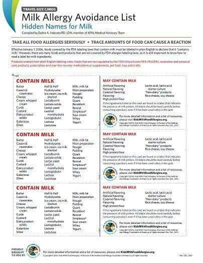 Jan 27, 2020 · the list of foods to avoid with a dairy allergy are long, and while i've done my best to include them all here, i am sure there are more being made and discovered each day. Milk allergy avoidance list | Milk allergy, Food allergies ...
