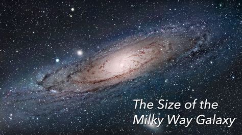 The Size Of The Milky Way Galaxy Youtube