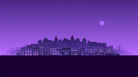 1920x1080 Resolution Purple City 1080p Laptop Full Hd Wallpaper