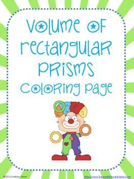 Practicing coloring is a proven path to successful learning for children. Volume of Cubes and Rectangular Prisms Coloring Activity ...