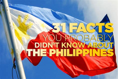 31 facts you probably didn t know about the philippines philippines culture philippines