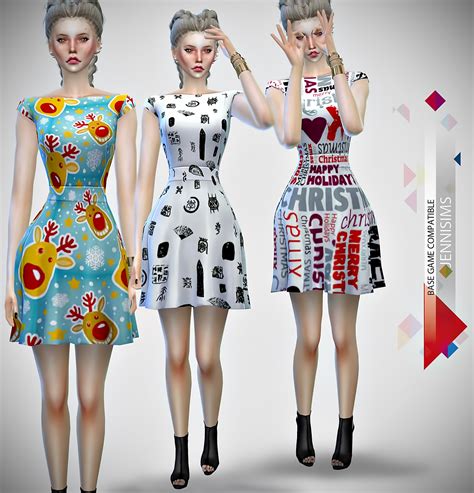 Downloads Sims 4base Game Compatible Dress City Walk Jennisims