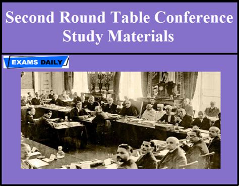 Second Round Table Conference Study Materials