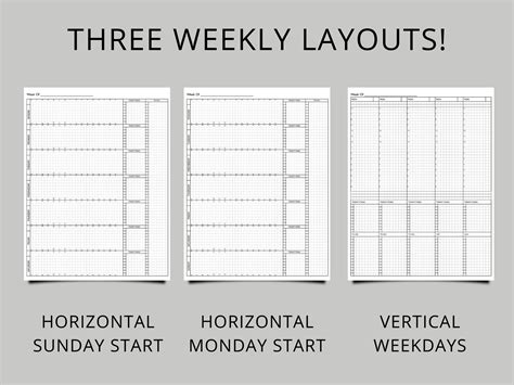 Kindle Scribe Notebook Templates Lined Grid Weekly More