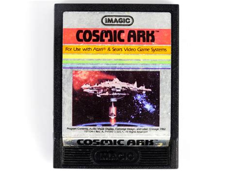 Cosmic Ark Picture Label Atari 2600 Retromtl