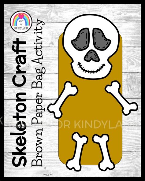 Skeleton Puppet Craft For Kids