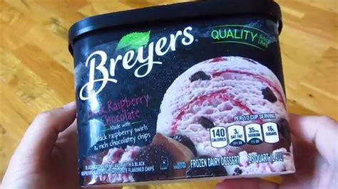 Breyers Ice Cream Black Raspberry Chocolate Youtube
