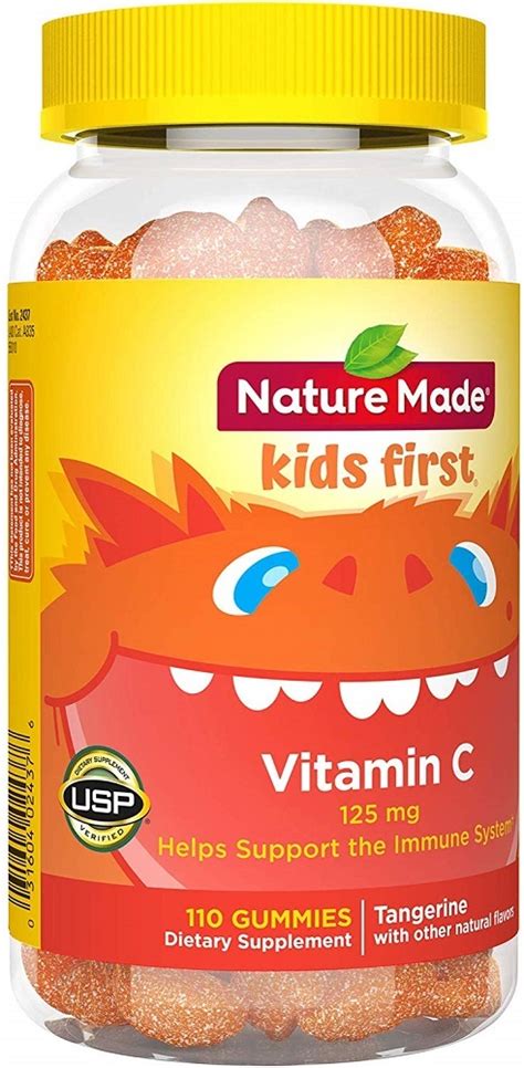 Nature Made Kids First Vitamin C Gummies 110 Count To Help Packaging