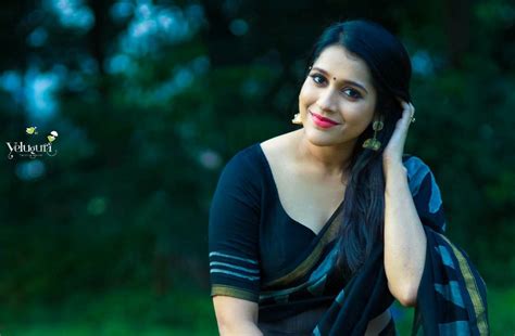 Telugu Glamorous Anchor Rashmi Gautham Stills In Black Saree Fbpixer