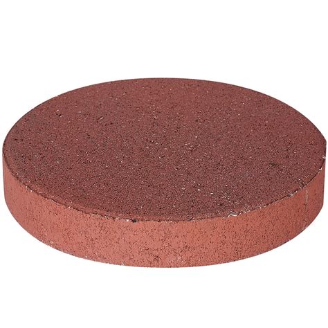 Red Round Pavers And Stepping Stones At