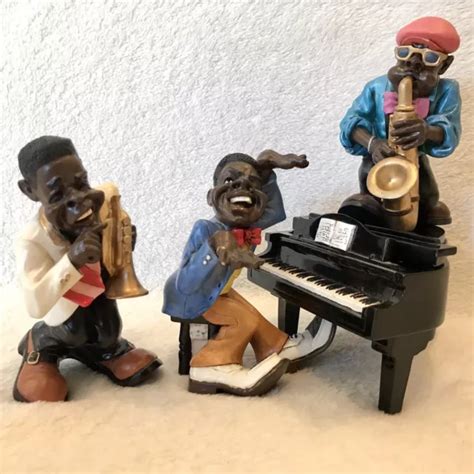 African American Jazz Blues Musicians Bourbon Street Figurines W U Vtg Picclick