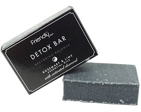 Friendly Soap Natural Activated Charcoal Detox Bar Soap 95g Uk Beauty