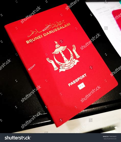 Red Book Brunei Darussalam Passport On Stock Photo Shutterstock