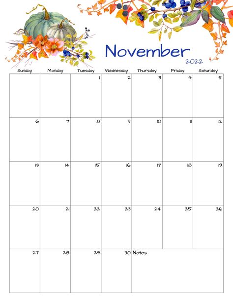 Editable November 2022 Calendar November 2022 Calendar Printable