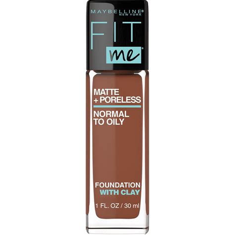 Maybelline Fit Me Matte Poreless Liquid Foundation Makeup Nutmeg 1