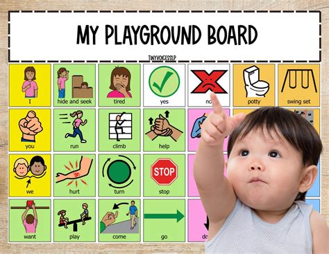 My Playground Communication Boards Basic Communication Board Aided Language Aac Non Verbal