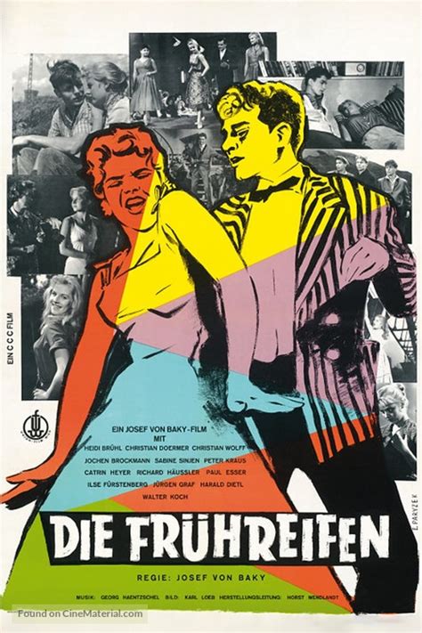 Die Frühreifen 1957 German Movie Poster