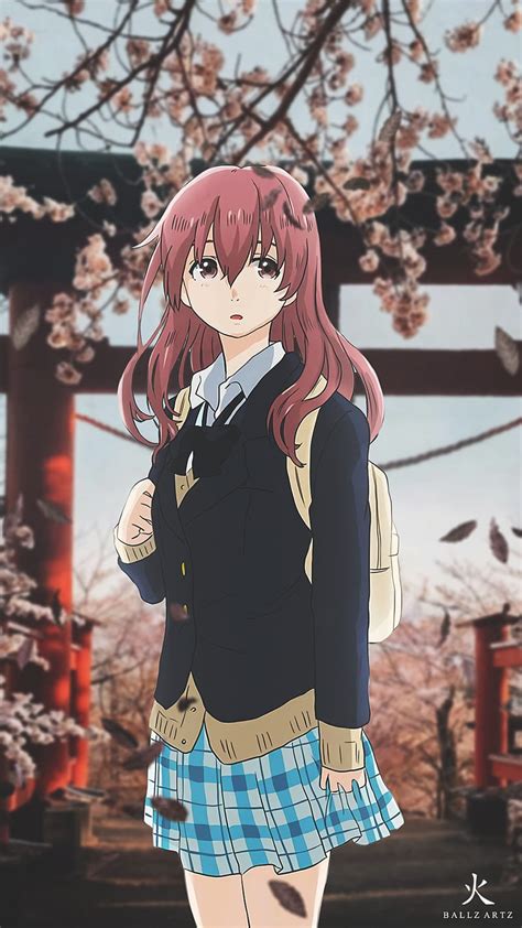 Shoko Nishimiya Aesthetic Anime Anime Girl Flowers Japan Kawaii