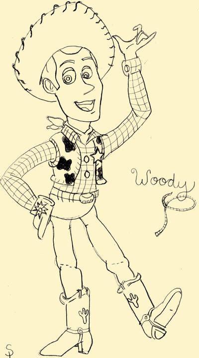 Woody From Toy Story Sketch By Mintkathy On Deviantart