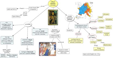 Verifica Storia Prima Media Longobardi - Mappa concettuale CARLO MAGNO mappa concettuale per storia scuola media