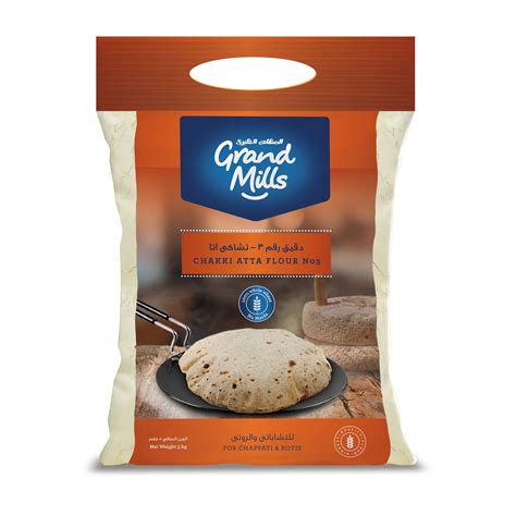 Buy Grand Mills Chakki Atta Whole Wheat Flour Kg Online At Desertcart