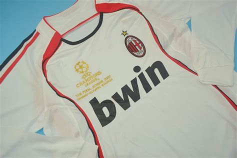 Ac Milan 2006 2007 Away Ucl Final Long Sleeve Jersey Maglia Etsy
