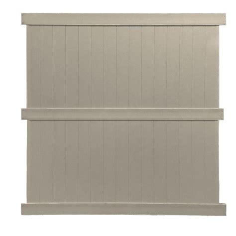 Weatherables Augusta 8 Ft H X 6 Ft W White Vinyl Privacy Fence Panel