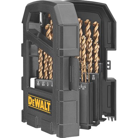 Dewalt Dw1269 29 Piece Cobalt Pilot Point Metal Drill Bit Index Set