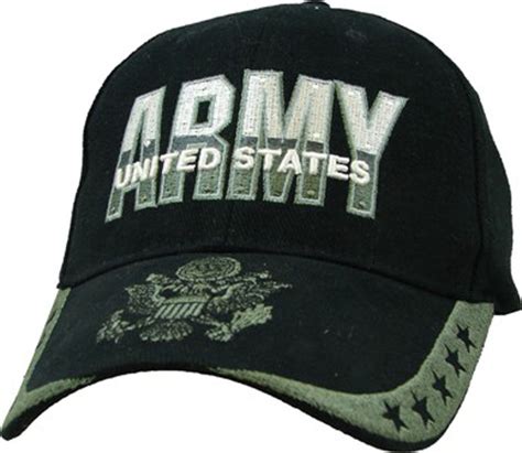 Us Army Licensed Hat 5 Stars With Logo Military Endorsed Baseball Cap
