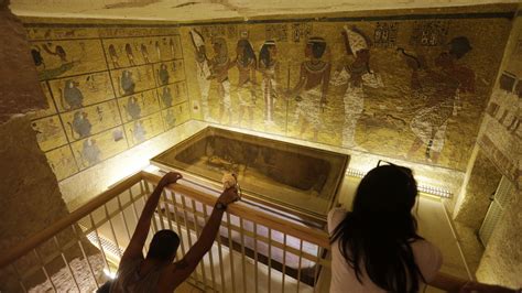 radar scans show king tut s tomb may have hidden spaces containing organic metallic materials