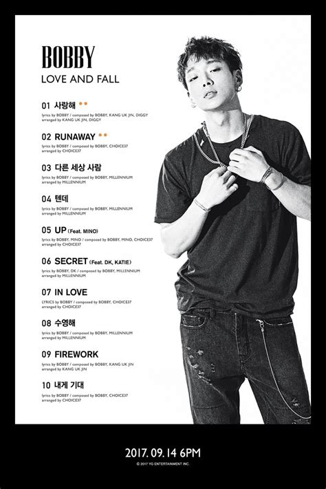 Ikon′s Bobby Drops Tracklist Of First Solo Album Featuring 10 Self Composed Songs