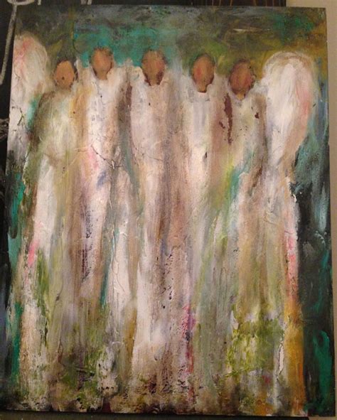 Angels In Waiting Abstract Art Original Acrylic Painting Etsy