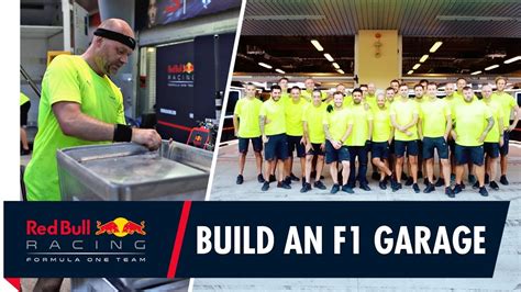 How To Build An F1 Garage Red Bull Racing Get Set Up For The Abu