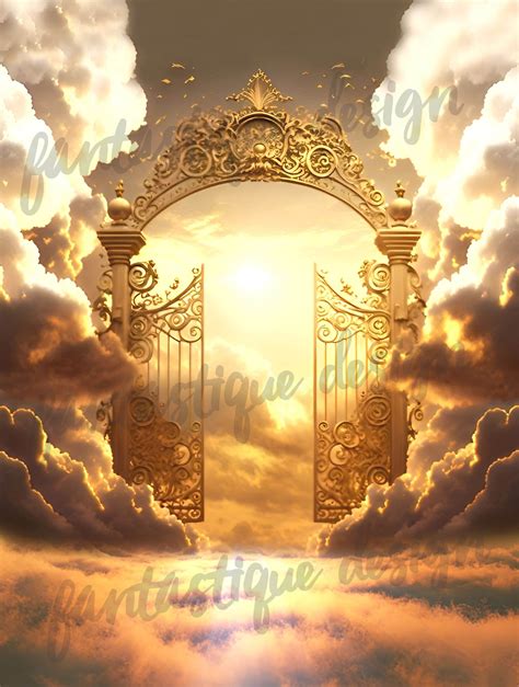 Golden In Loving Memory Png Gold Heavens Gate Memorial Etsy