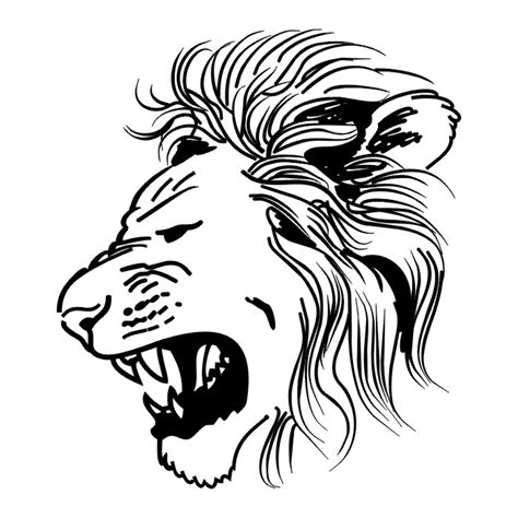 Lion Face Stencil Free Download Clip Art Free Clip Art On