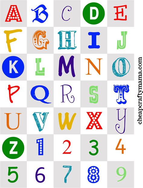 Jensine Jakobsen Individual Printable Alphabet Letters With Design