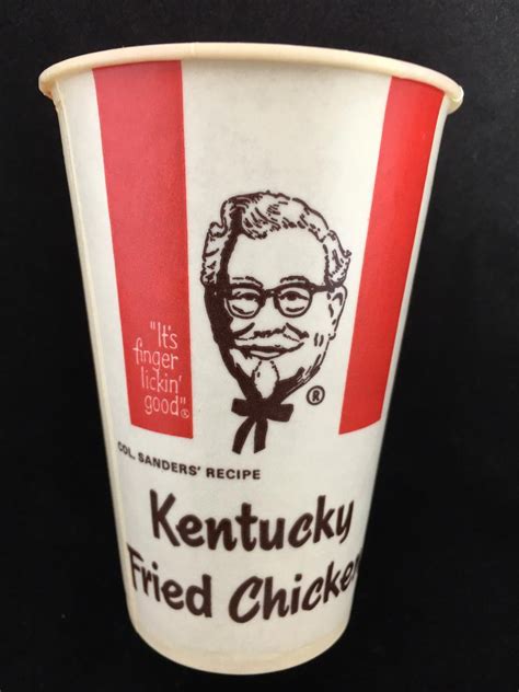1969 Kfc Soft Drink Cup Kentucky Fried Chicken Soda Cup Etsy Soda Cup Colonel Sanders
