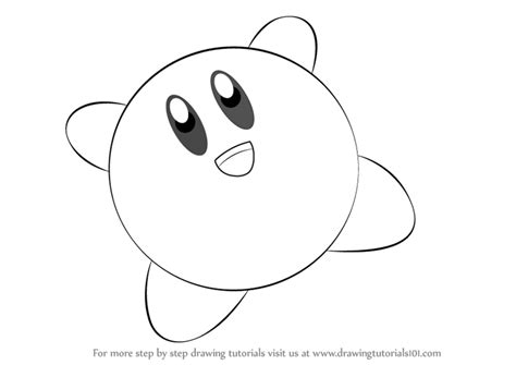 Learn How To Draw Kirby From Super Smash Bros Super Smash Bros Step
