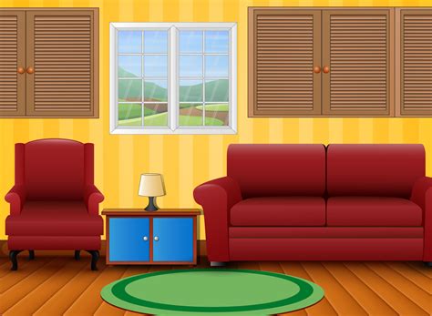 Cartoon House Inside Vector Art Icons And Graphics For Free Download