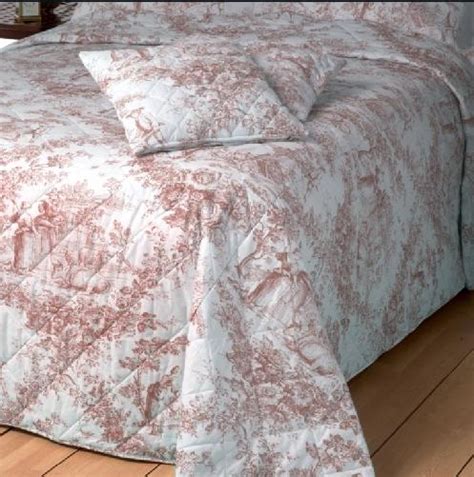 Browse a wide selection of bedding collections and individual bed linens, including duvet covers deny designs rachelle roberts farm land toile in pink pillow shams, kingby deny designs(1). Toile de Jouy Quilts Bedspreads Pink Super King www ...