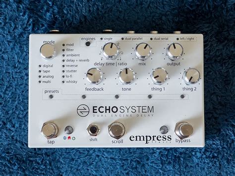 Empress Echosystem Echo System Dual Engine Delay Reverb