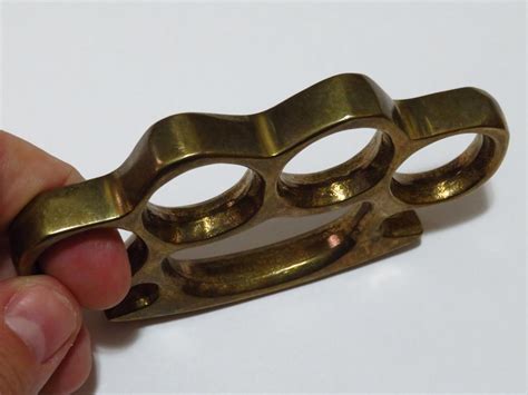 Vintage Real Brass Knuckles Solid Brass Knuckledusters For Sale At