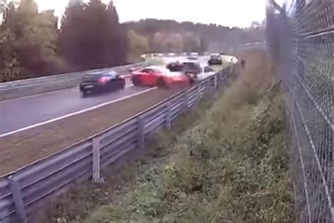 Massive Crash At Nurburgring Video