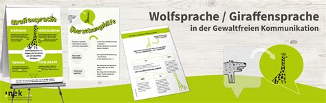 Wolfsprache Und Giraffensprache In Der Gewaltfreien Kommunikation