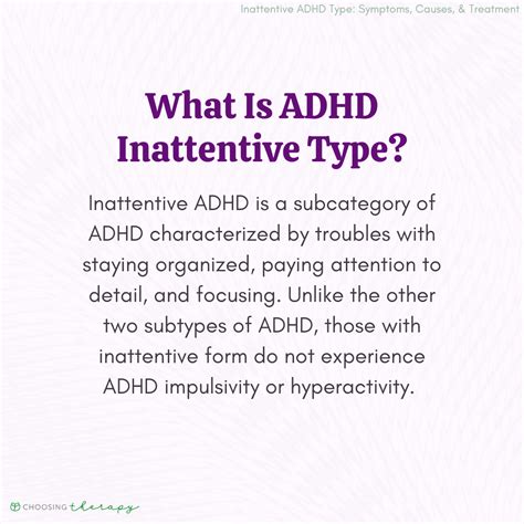 What Is Inattentive Adhd Type