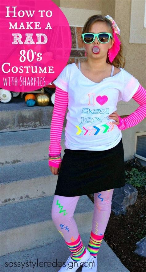 sassy style how to make a rad 80 s halloween costume 80s halloween costumes 80s costume diy