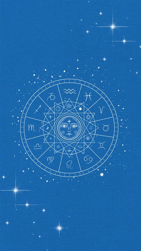 Constellation Zodiac Blue Blue Wallpapers Mobile Wallpaper