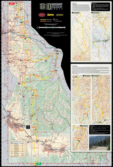 Idaho Backcountry Discovery Route Map Butler Motorcycle Maps